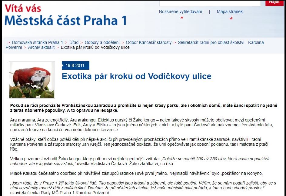 časopis MÚ Praha 1 - 16.8.2011 - 1.část